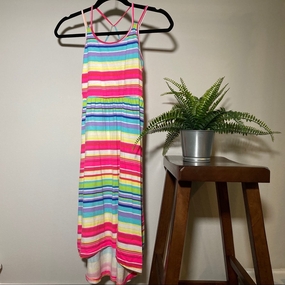 🌸 3/$20 Striped crisscross strap rainbow sundress